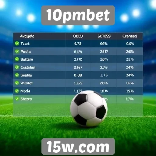 Comparação das odds oferecidas pelo 10pmbet