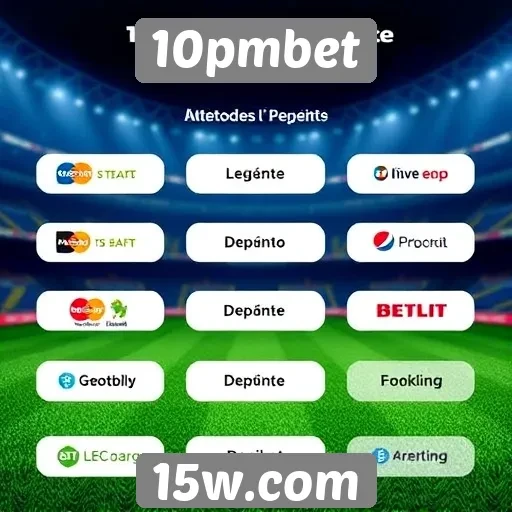Métodos de depósito e saque no 10pmbet